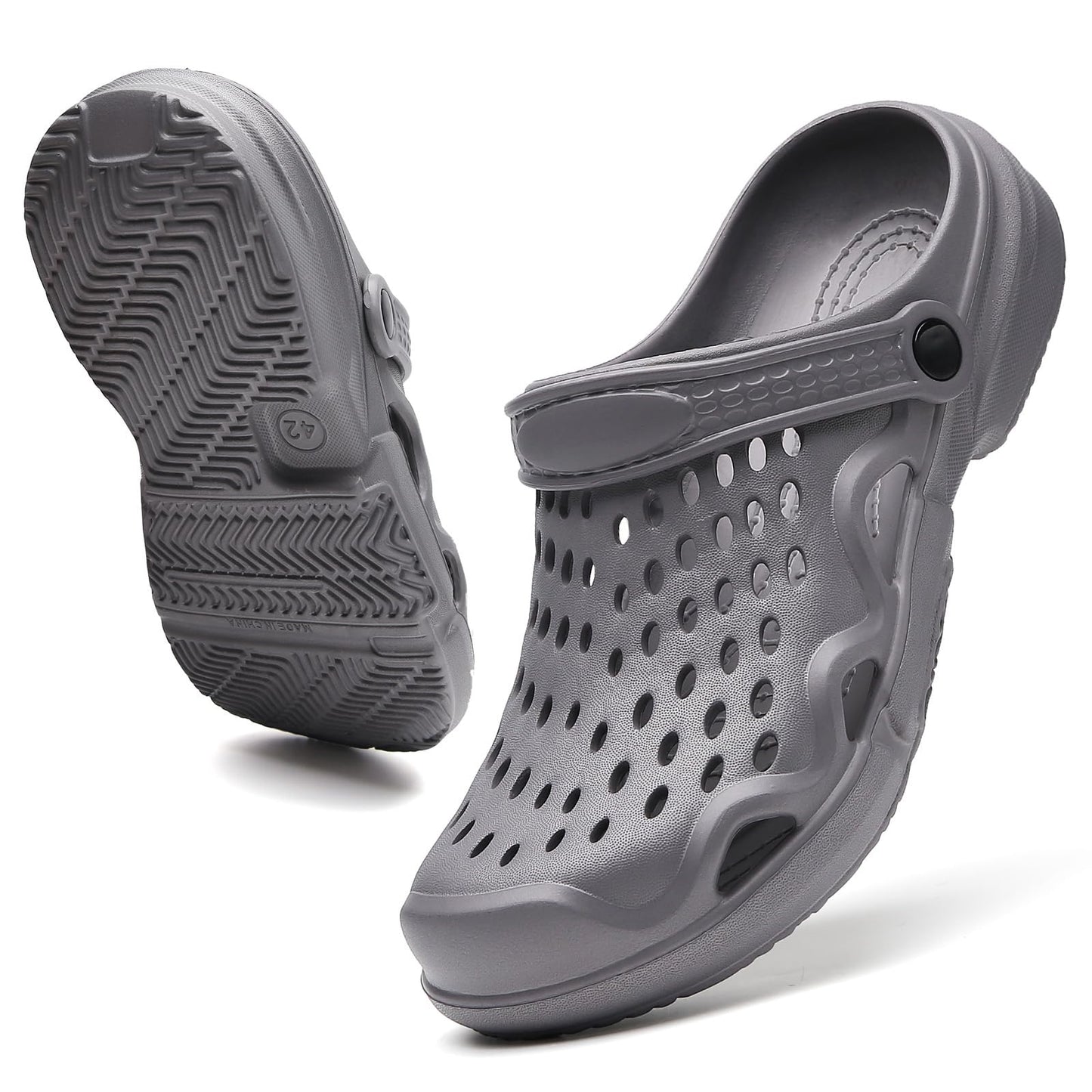 CERYTHRINA Mens Garden Clogs Lightweight Breathable Slip on Sandals Fashions Pool Beach Shoes Non Slip Home Clogs Slippers