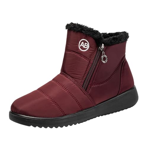 Fashion Couple Men Women Winter Water Proof Flat Zipper Keep Warm Snow Boots Comfortable Boots Shoes Snow Tights