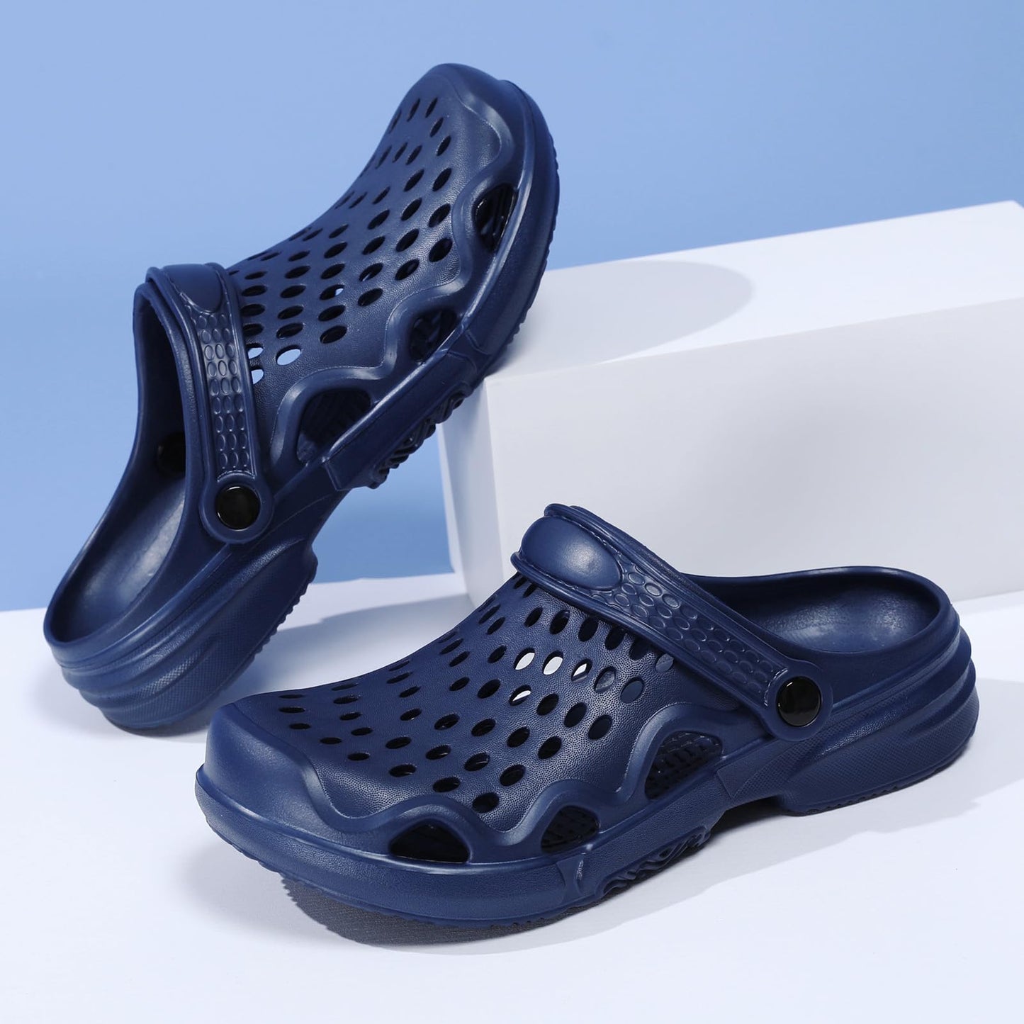 CERYTHRINA Mens Garden Clogs Lightweight Breathable Slip on Sandals Fashions Pool Beach Shoes Non Slip Home Clogs Slippers